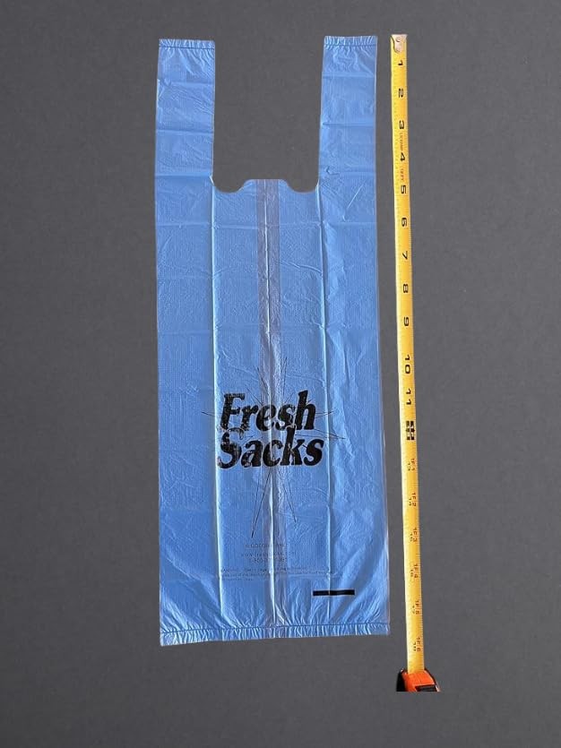 Large Blue Biodegradable Fresh Sacks Bags - 300 count