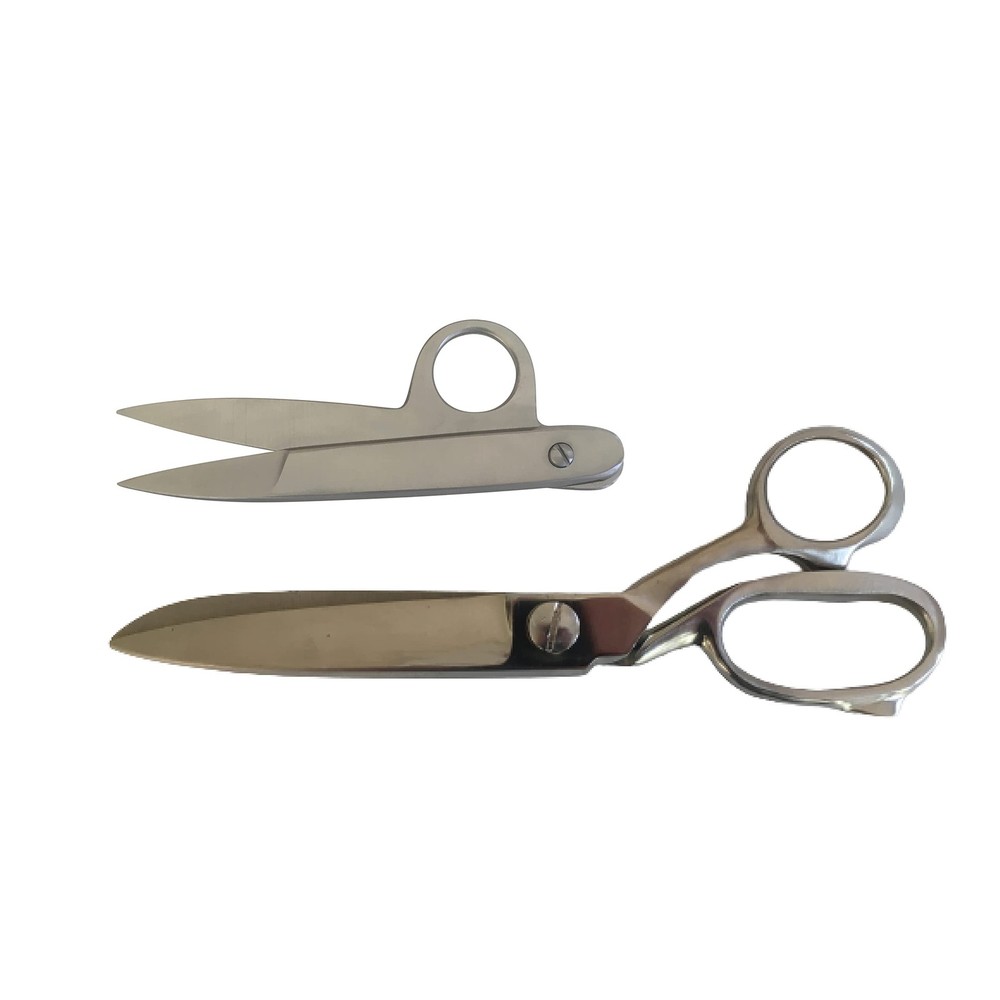 Tailor Scissors and Thread Nippers Set - Includes 8" Heavy Duty Tailor Scisso...
