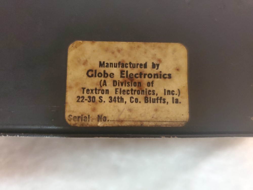 Globe Electronics Tenna Meter Vintage Hamn Radio Communication