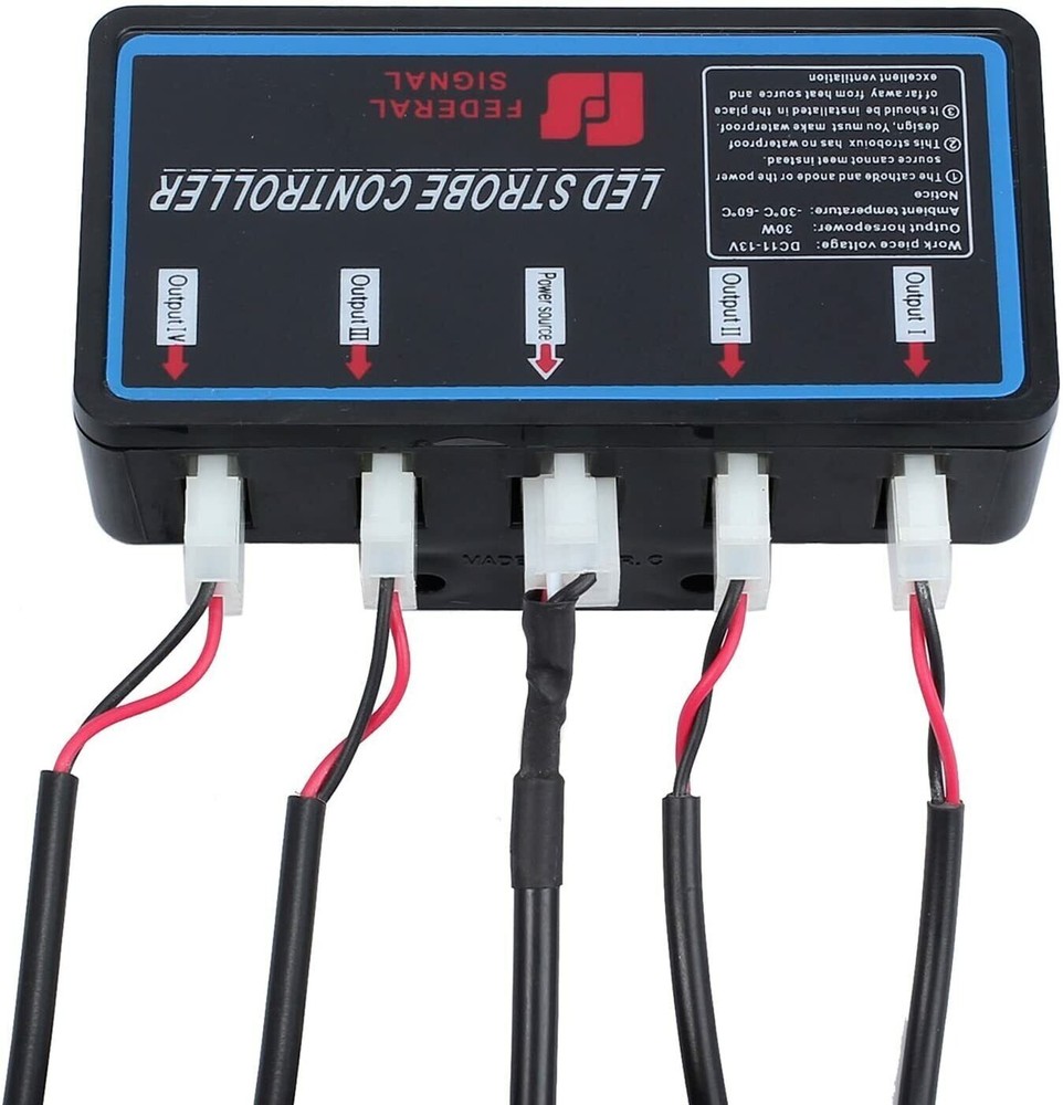 Warning Hazard Emergency Amber Front Rear Grille Strobe Flash Led Control Box