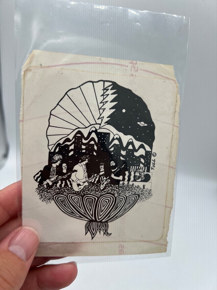 Vintage Grateful Dead Psychedelic Hippy Art Window Sticker Decal Bundle Lot 4pc.