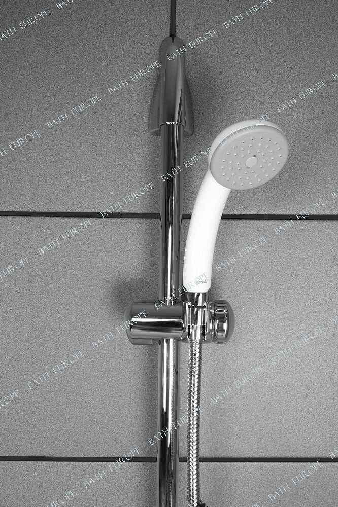Maya White Shower Head with 1 Jet +Easy Clean System