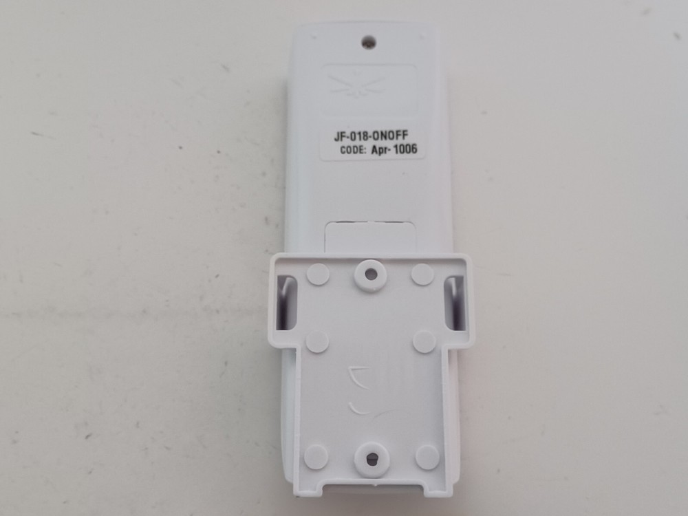 JF-018-X Low Medium High 8 Hour Ceiling Fan Light White Remote & Receiver white
