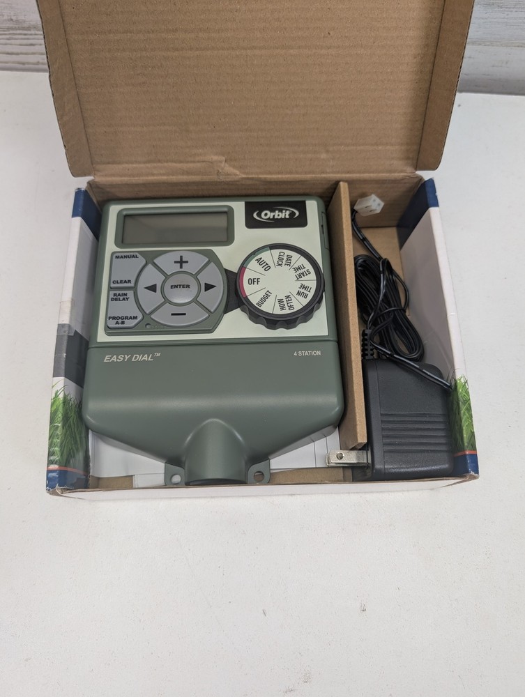 Orbit Easy Dial 4 Station Sprinkler Timer Indoor Controller 57594 Irrigation Sys