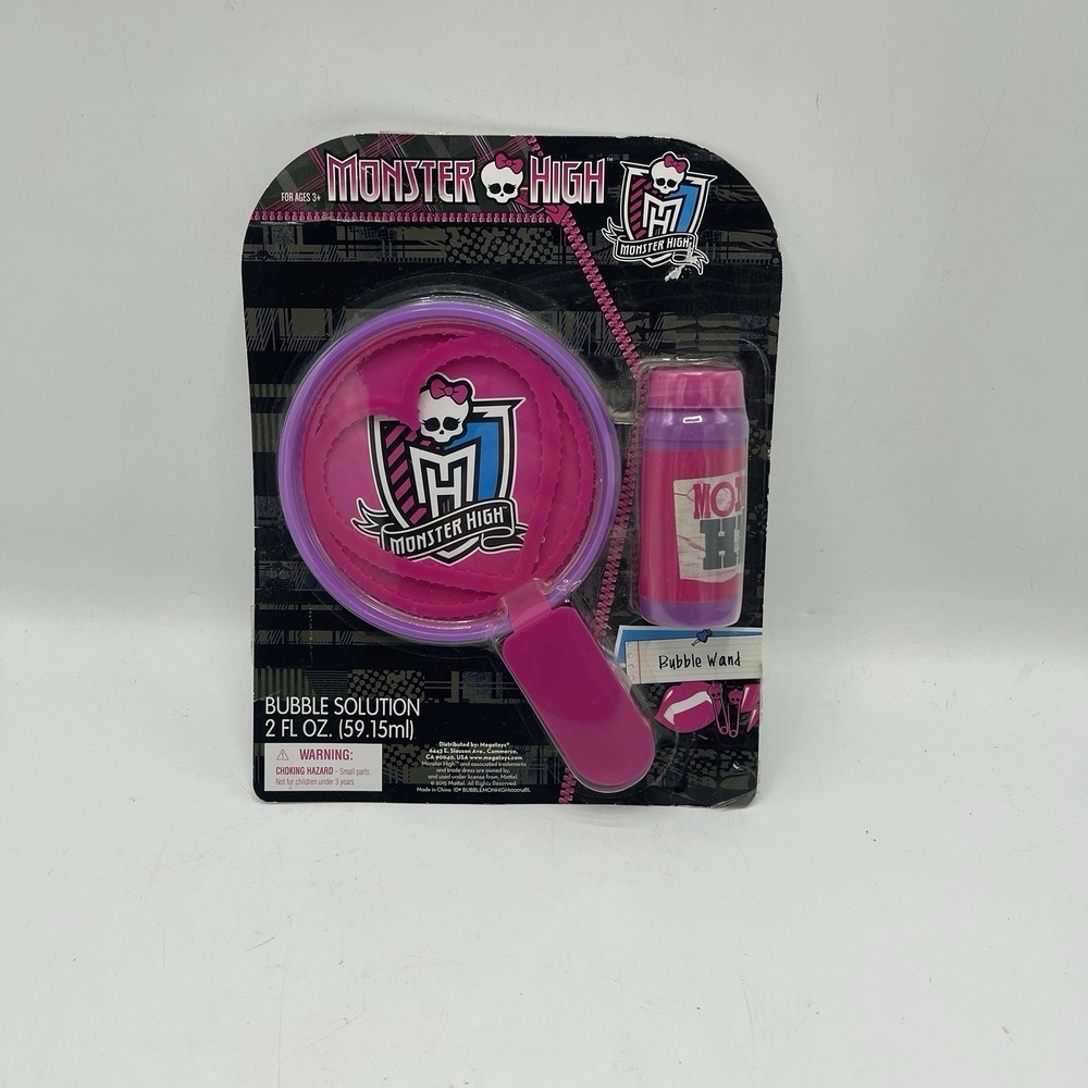 Rare 2015 Monster High Bubble Wand And Bubbles NIP