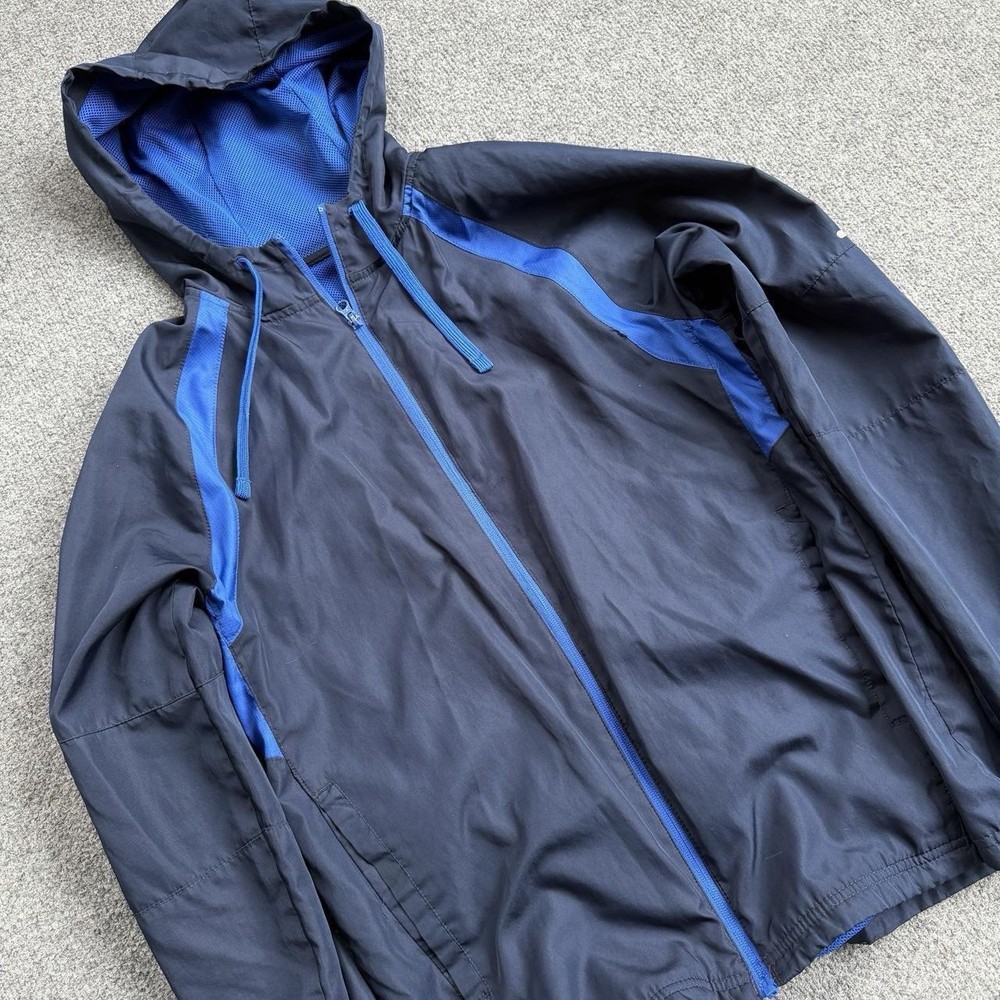 Starter Blue Navy Nylon Track Jacket Men’s Size Small