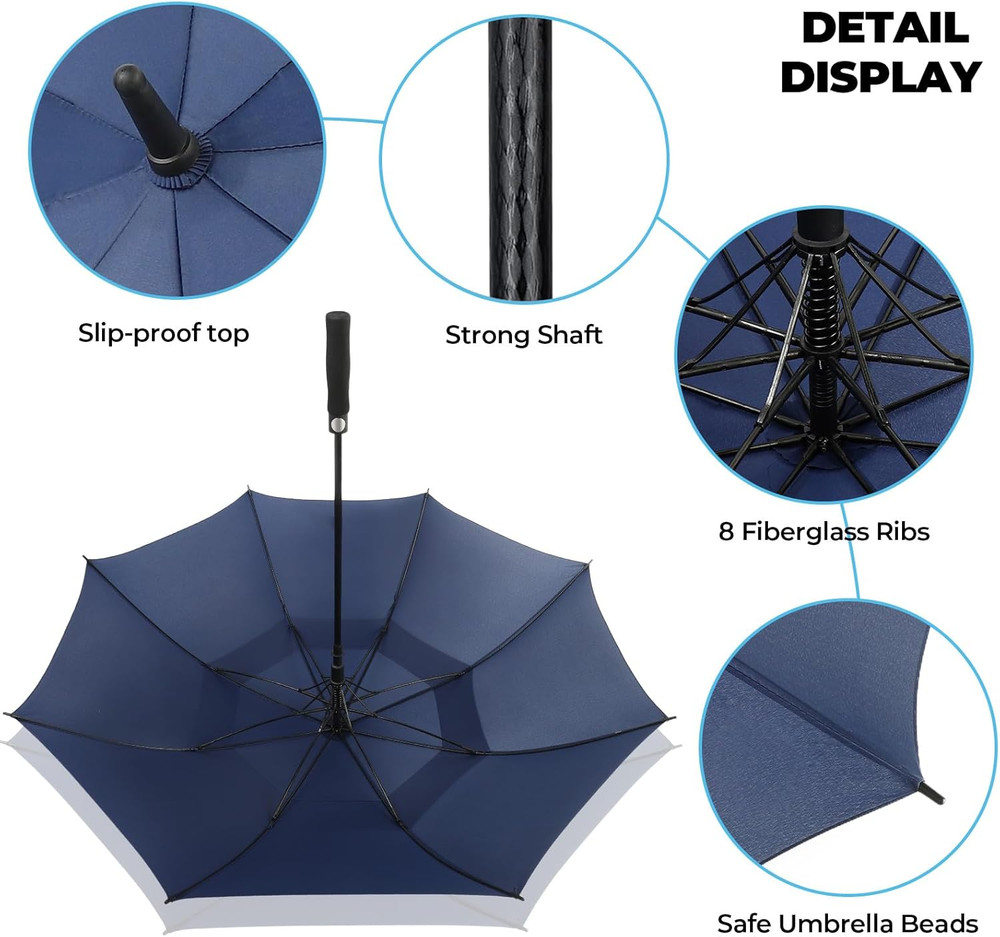 Automatic Open Extra Large Golf Umbrella Windproof Heavy Duty Large Umbrellas fo