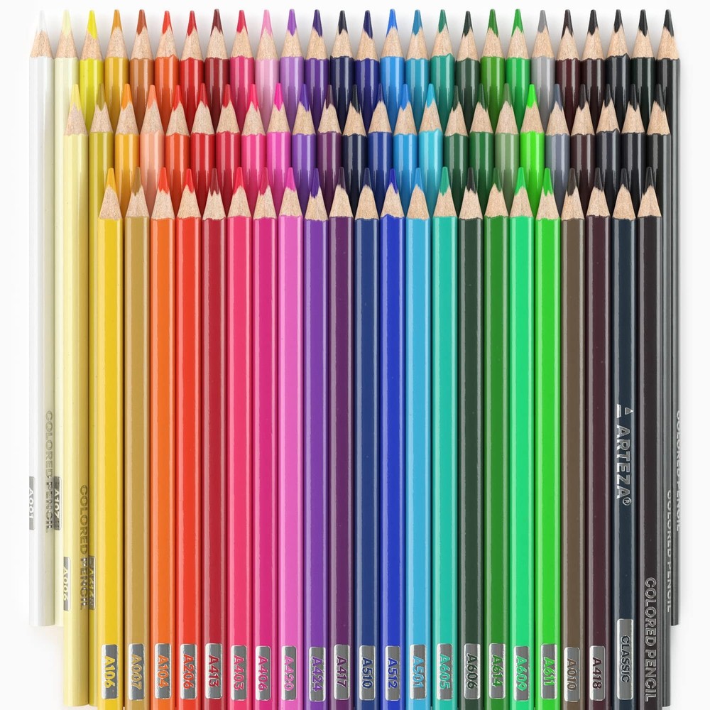 72 PCS Colored Pencils Set Triangular Drawing Pencils For Artists Sketching Kit