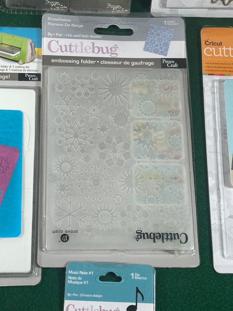 Lot of 13 Cuttlebug Items (see description)