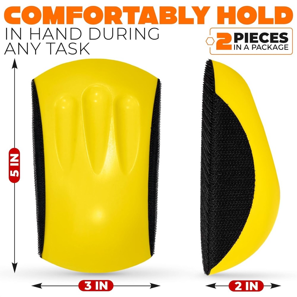 Mouse Sanding Block 2pcs Woodworking Auto Body Tools