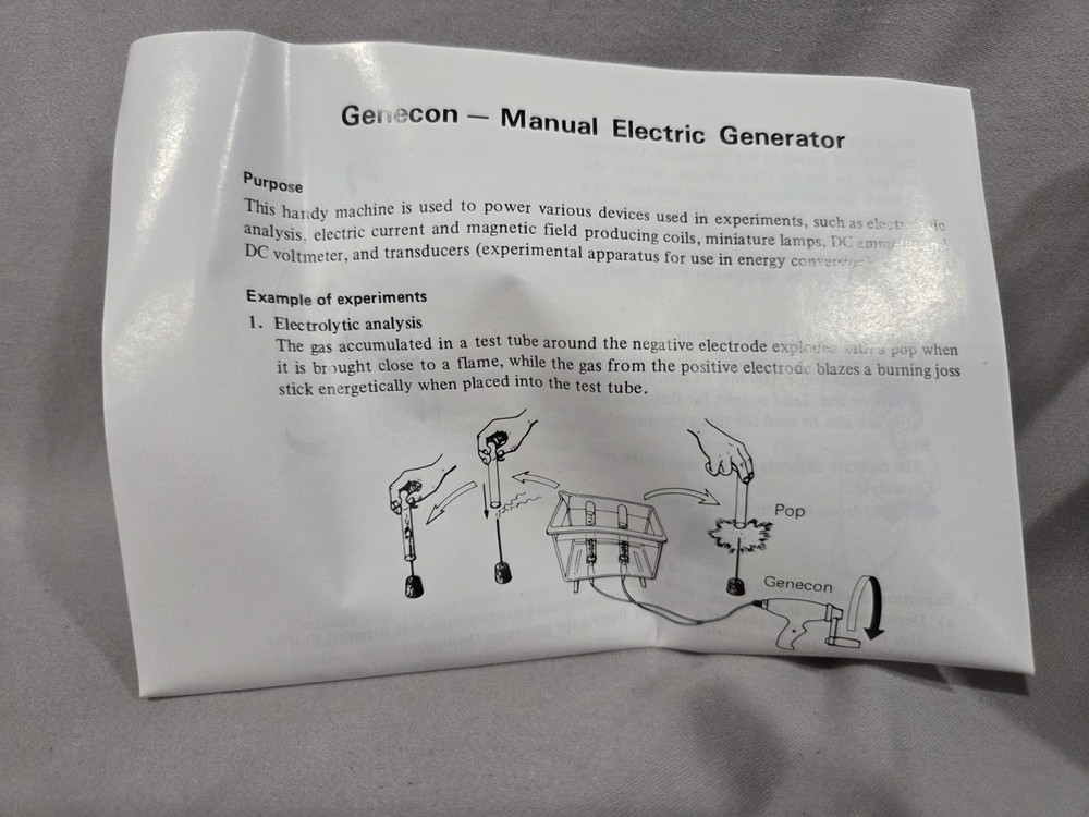 Encourage Hand-operated Generator