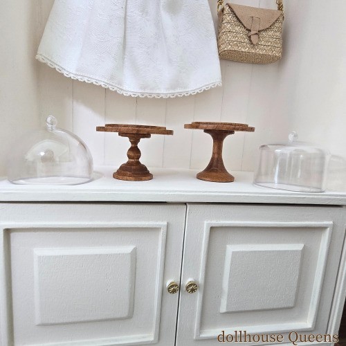 Miniature Cake Stand Set – Hinoki Wood (2 pcs)