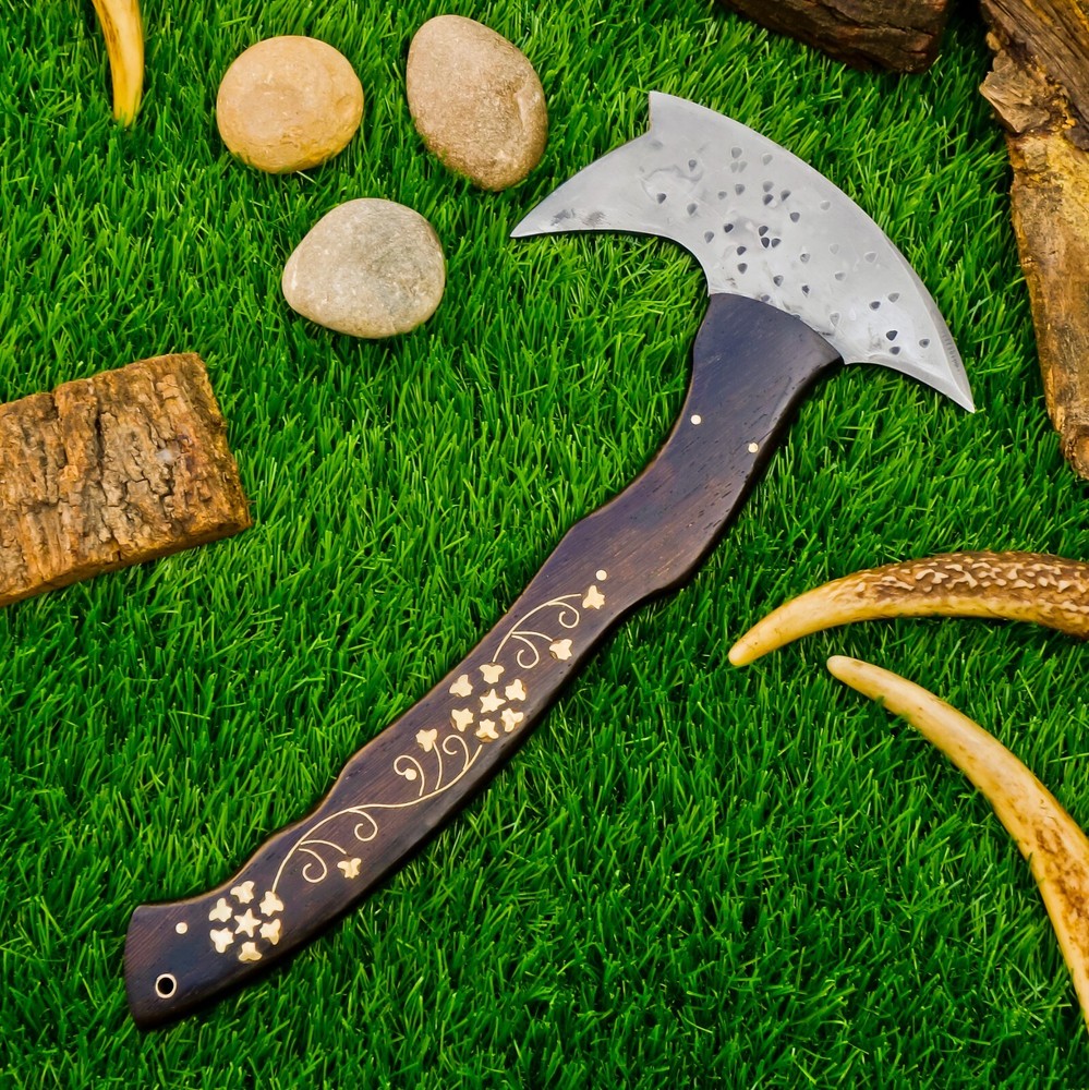 CUSTOM Handmade Carbon Steel Viking Axe , Tomahawk Axe, Throwing Axe Hatchet AXE