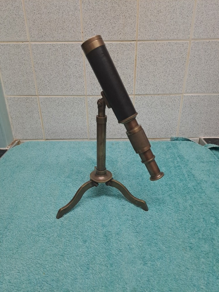 Antique Table Top Brass Telescope