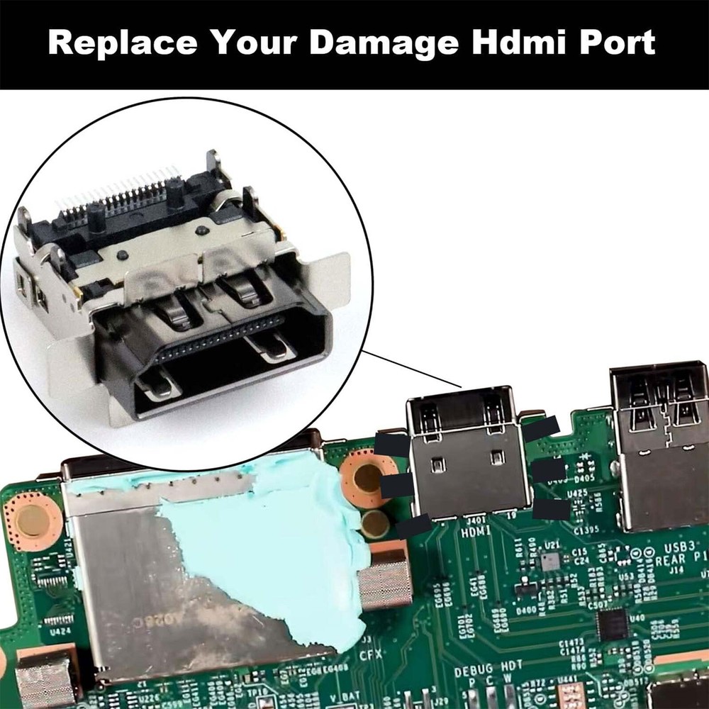 Lot HDMI 2.1 Port Socket Dock Connector Replacement For Microsoft Xbox Series S