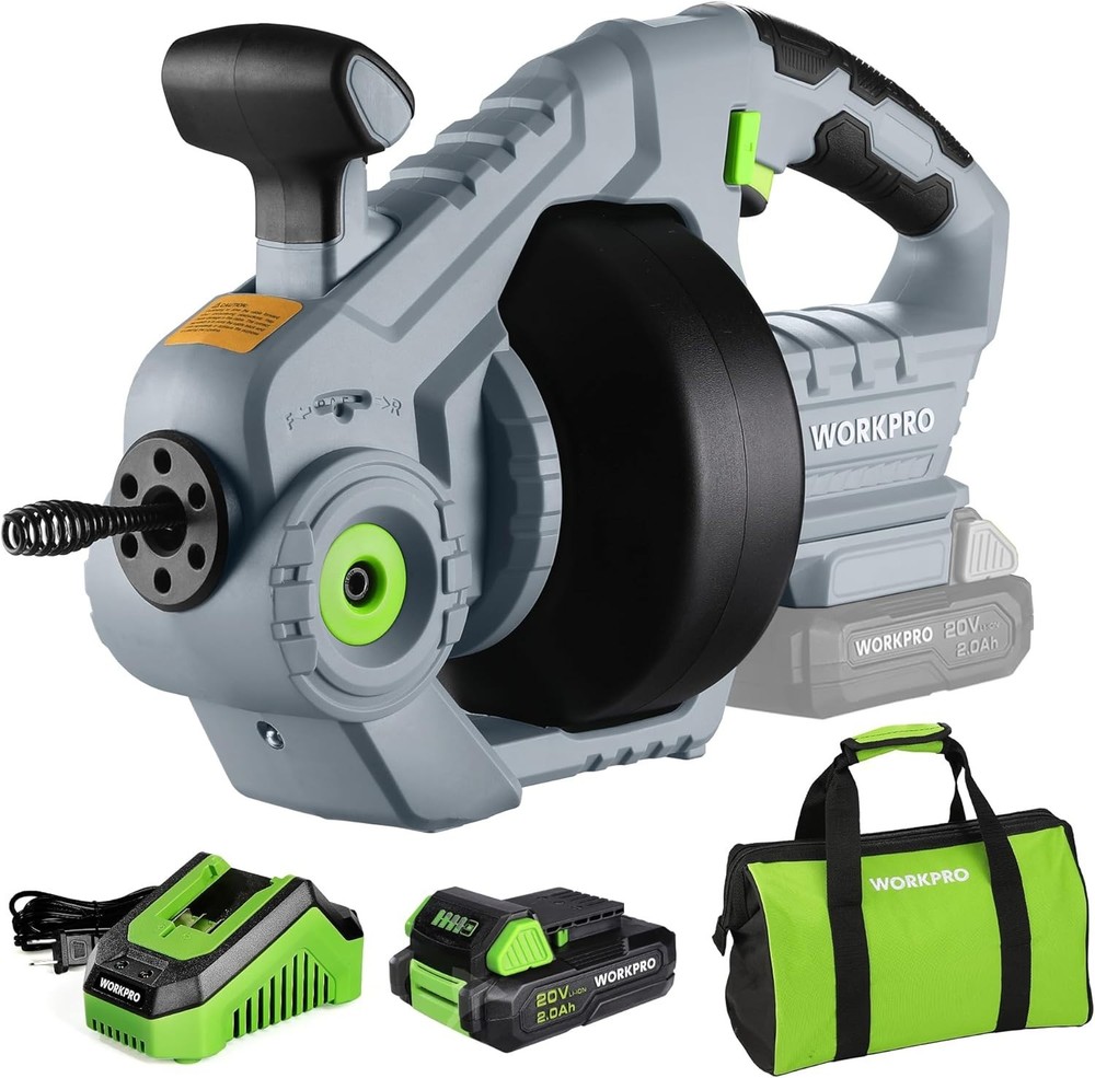 Cordless Electric Drain Auger Set