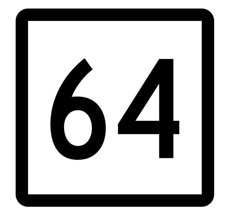 Connecticut State Highway 64 Sticker Decal