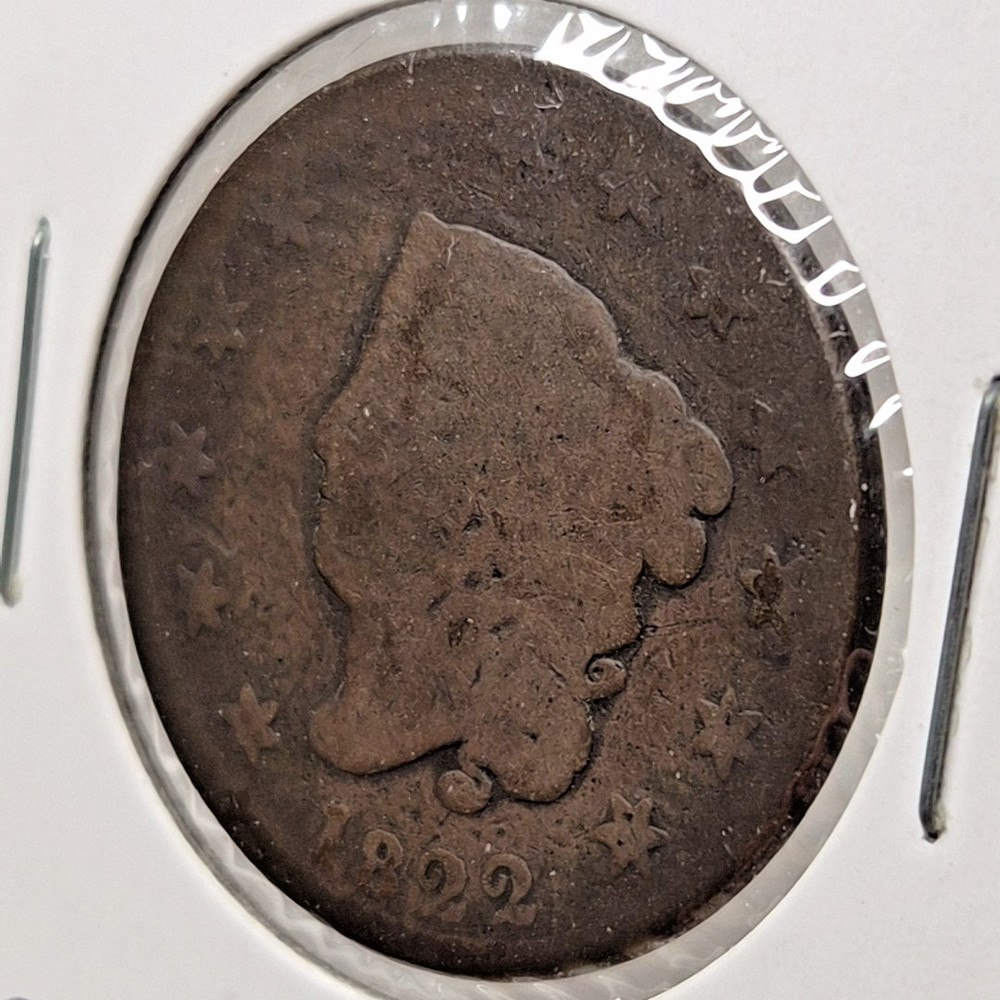 1822 Coronet Head Large Cent - #B151
