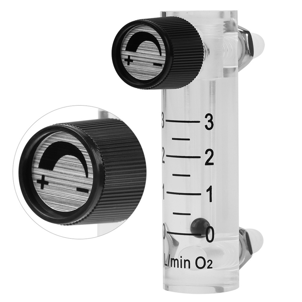 2 Meter 0-3LPM Meter With Control Valve For Oxygen/Air/Gas♡