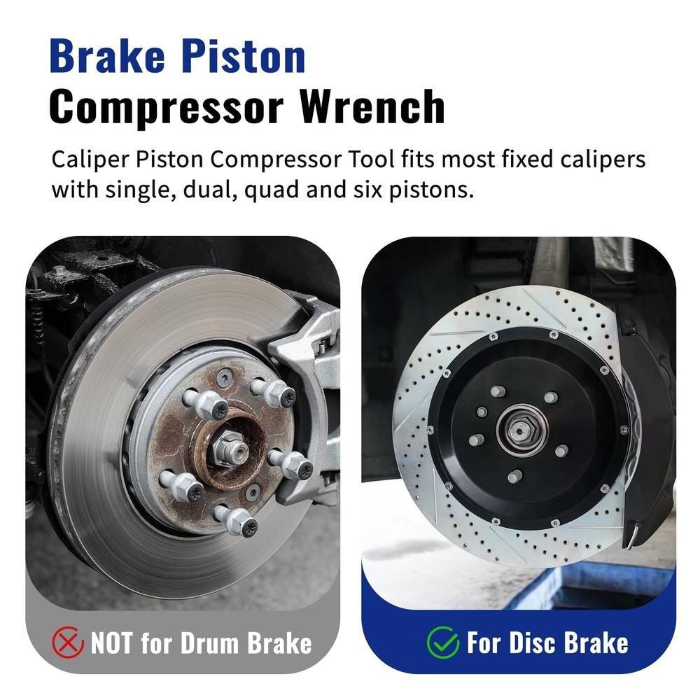 Brake Caliper Compression Tool, Universal Caliper Piston Compressor... Fast Ship