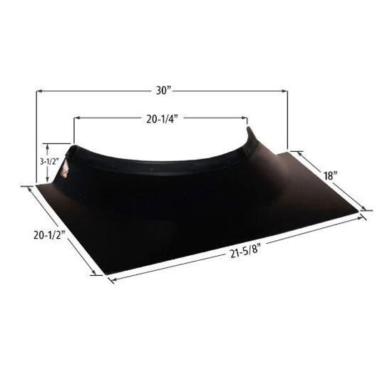 Performance Bodies MD3040-4106B MD3 Cockpit Deflector, Black