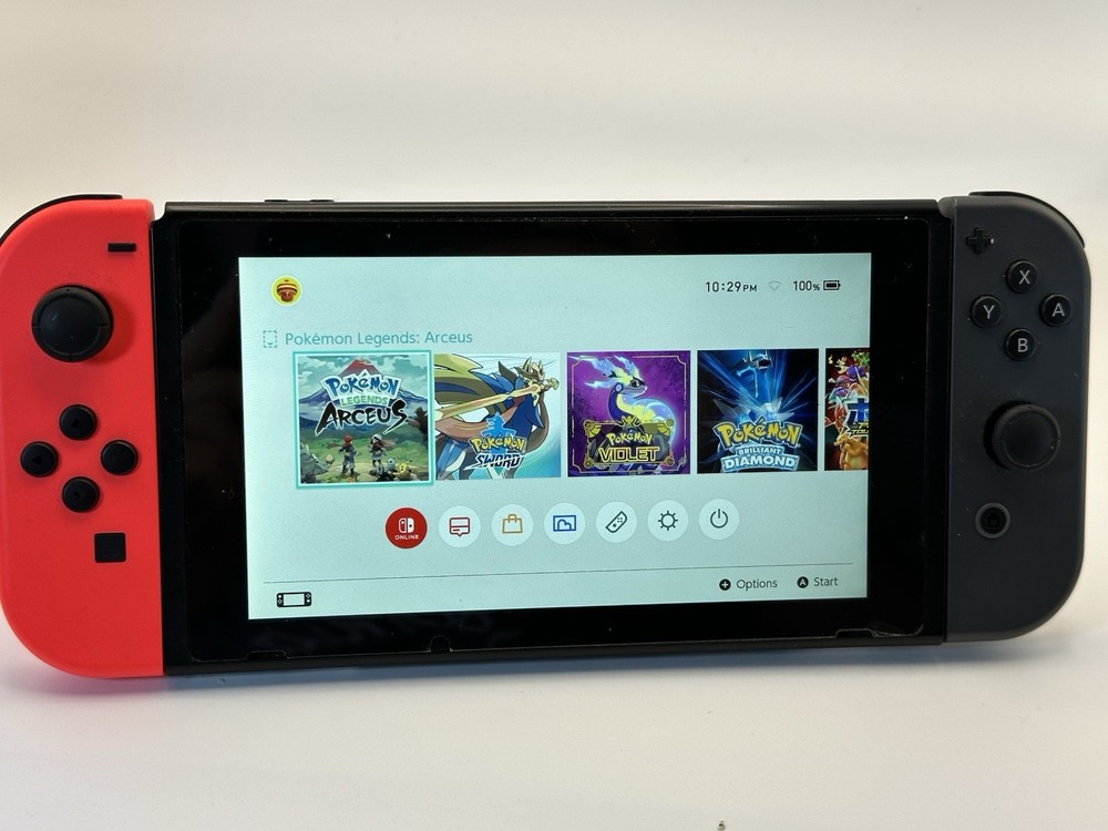 Nintendo Switch Console  Red Gray Joy Con Handheld