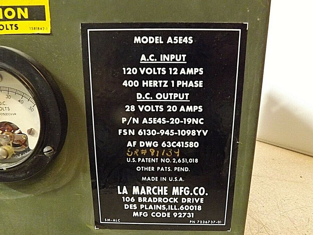 MILITARY 28V BATTERY CHARGER