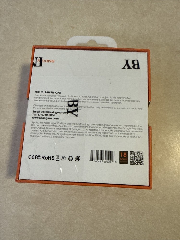 Bluetooth CarPlay Android Auto Adapter Rexing Cpw-22