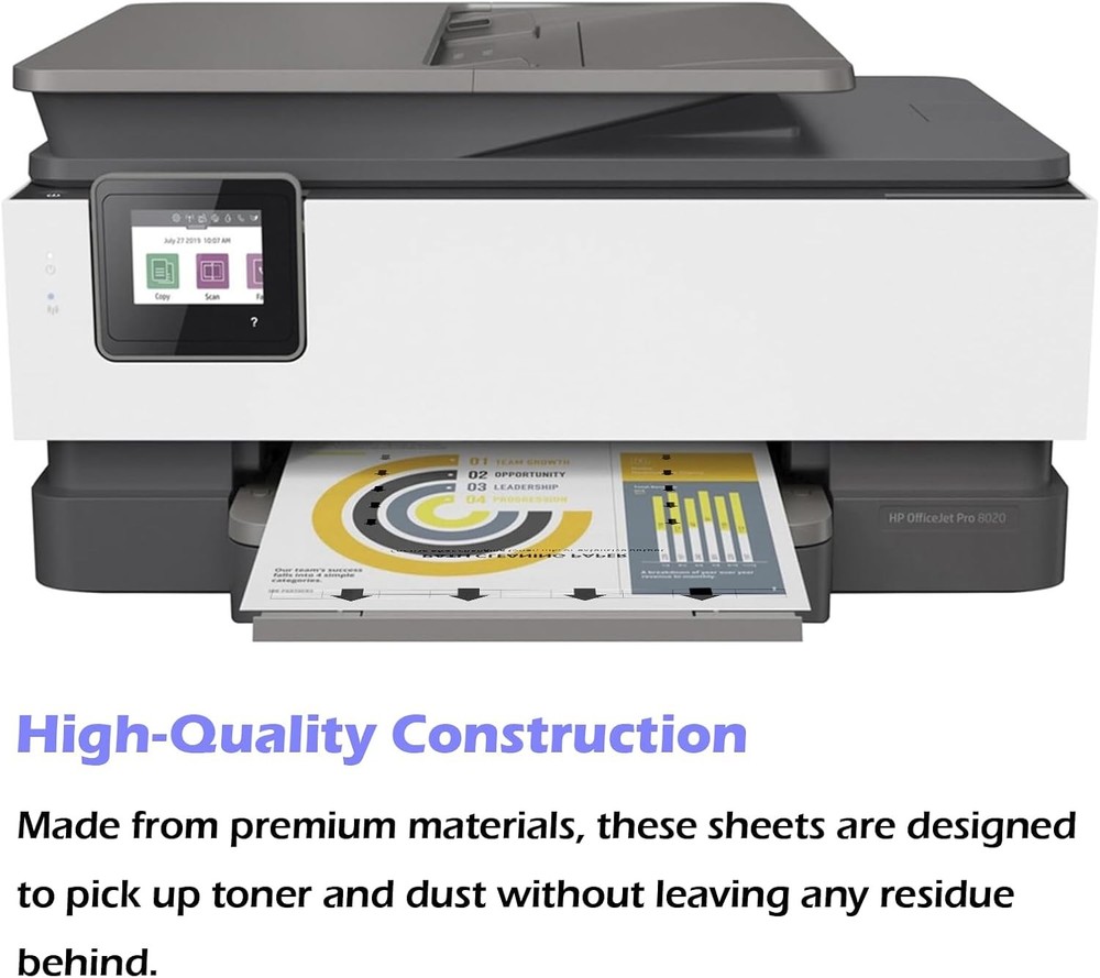 Printer Cleaning Sheets Letter Size 15 Pack Laser Inkjet