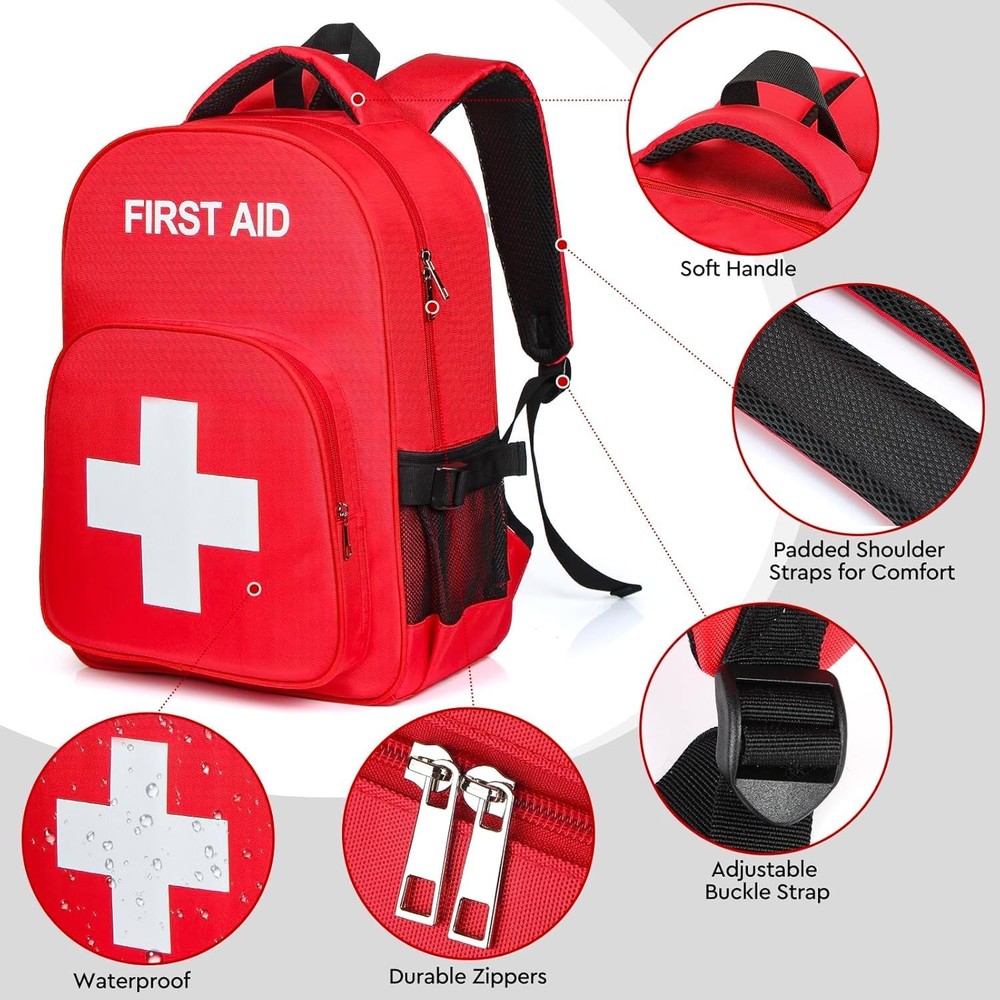 New Best Empty First Aid Backpack Emergency Medical Backpack with Multi-Pocket