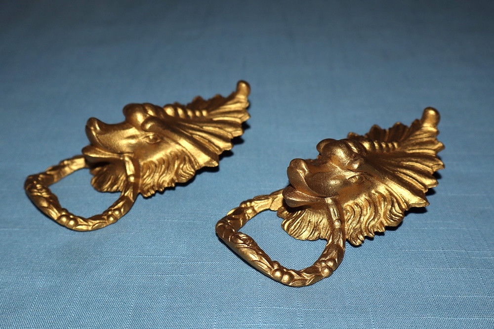 Ansonia Lion Head Clock Decorations/Ornaments