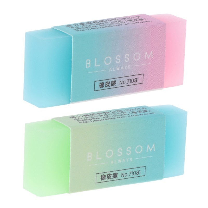 Soft Durable Flexible Cube Cute Colored Pencil Rubber Erasers For School Kids@