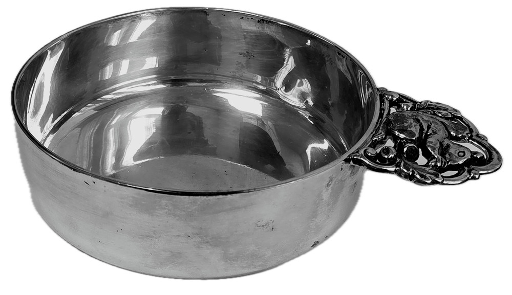 Tiffany & Co. Sterling Silver Porringer Squirrel Handle