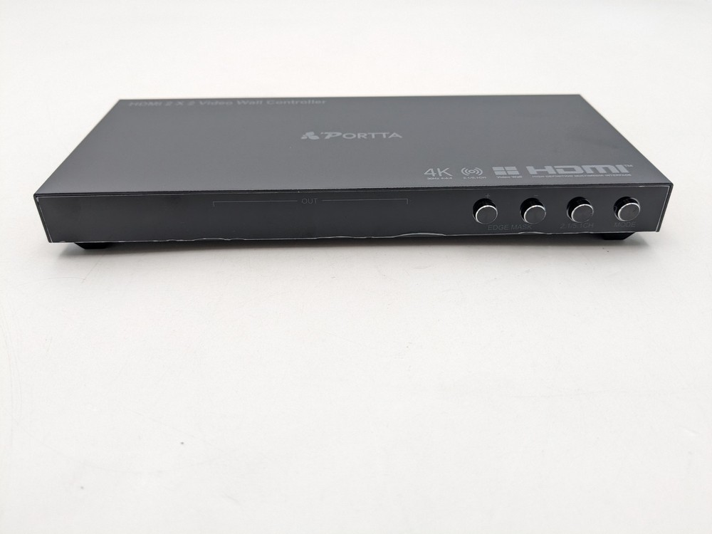 Portta 4K Video Wall Controller HDMI 2x2 Processor Splicing Modes (RS232)