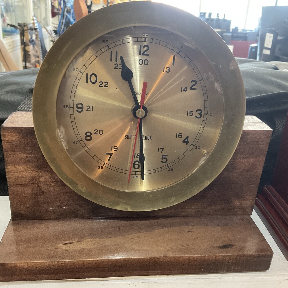 One Ships Clock With Stand