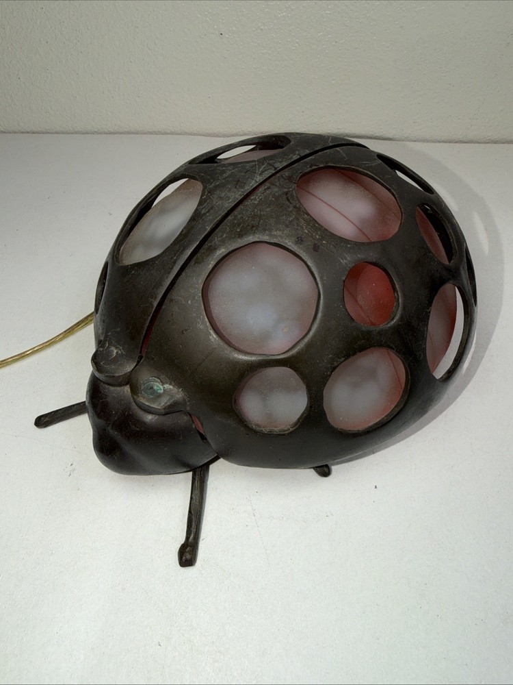 Brass Ladybug Light Table Desk Lamp Lady Bug Lamp