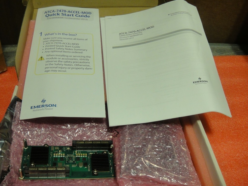 2 modules in one box ATCA 7470 Accel Mod open box