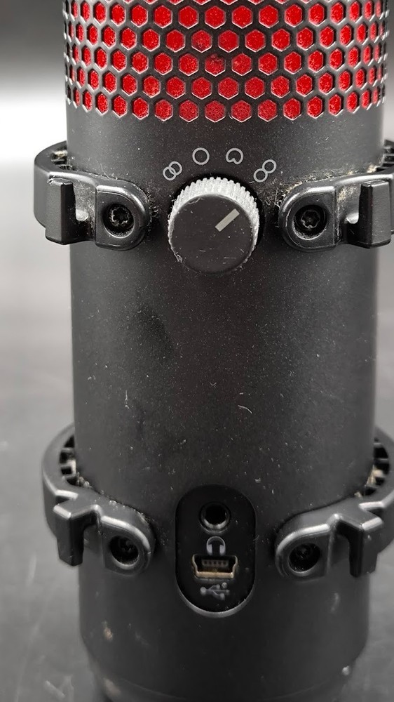 HyperX QuadCast Microphone Used Working Black/Red