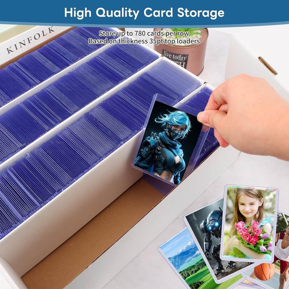 Trading Card Storage Box, 3120 Count, 6 Set