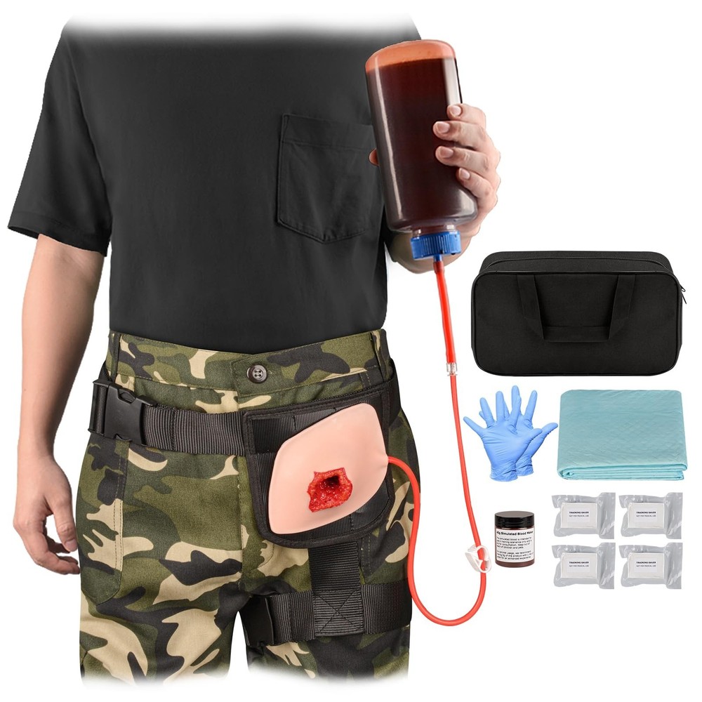 Inguinal Wound Packing Trainer Kit, Stop The Bleed Training Kit for Hemostasi...