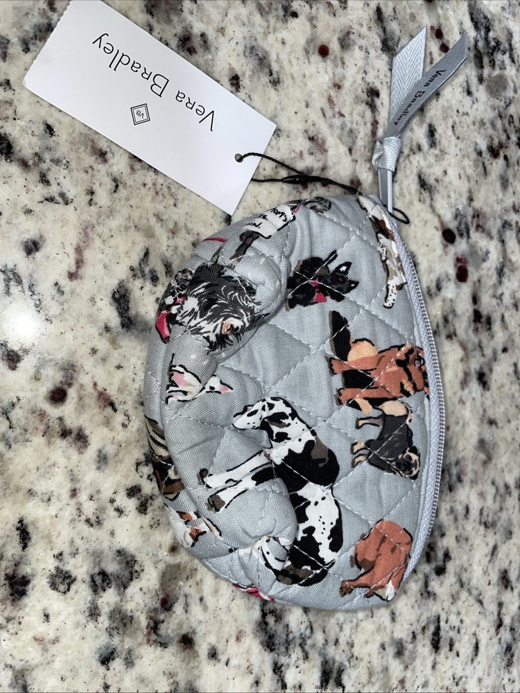 Vera Bradley "Dog Show" pattern Small Cosmetic Bag