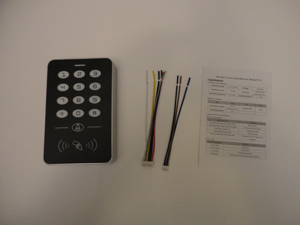 Electric Door Access Control System Keypad Keyfob PIN pad Pinpad Code Entry Gate