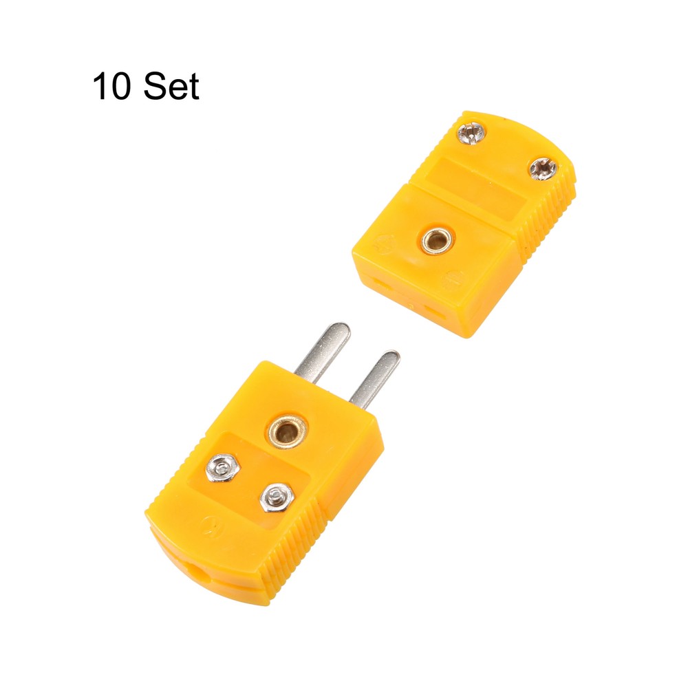 10 Set K Type Thermocouple M/F Temperature Testing Probe Connectors