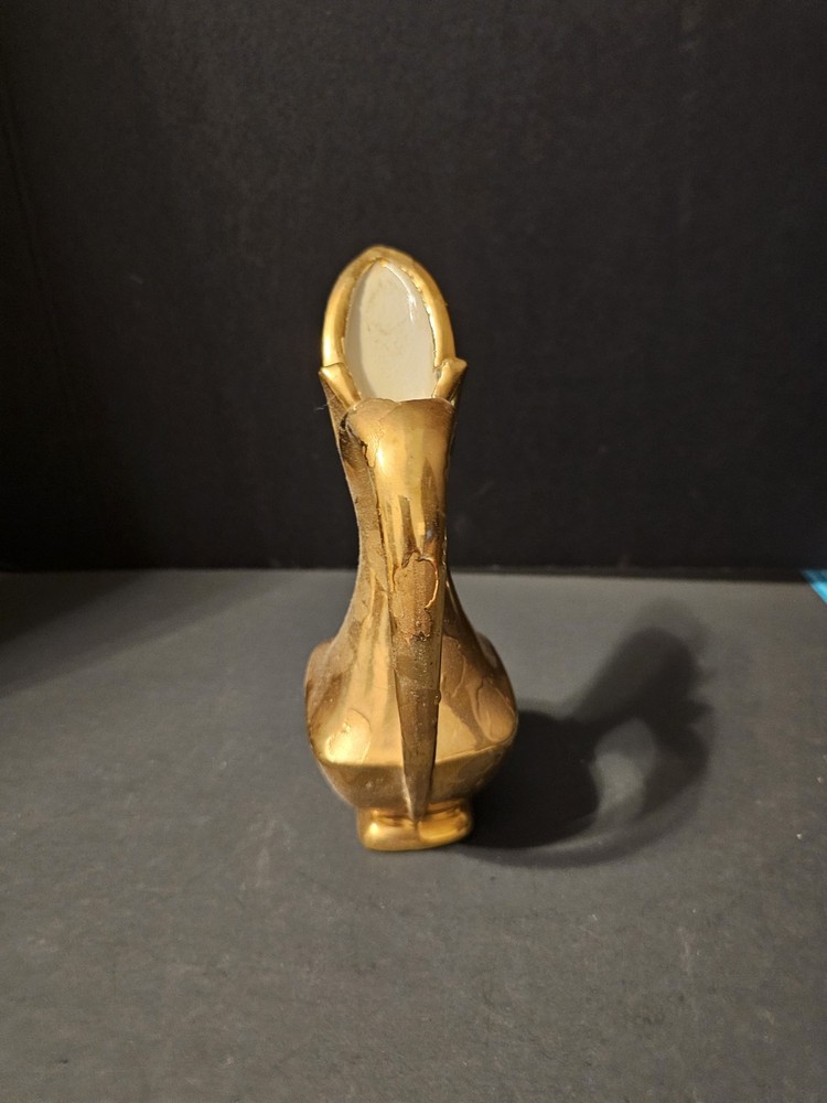 Ceramic Gold Color Pitcher 8"