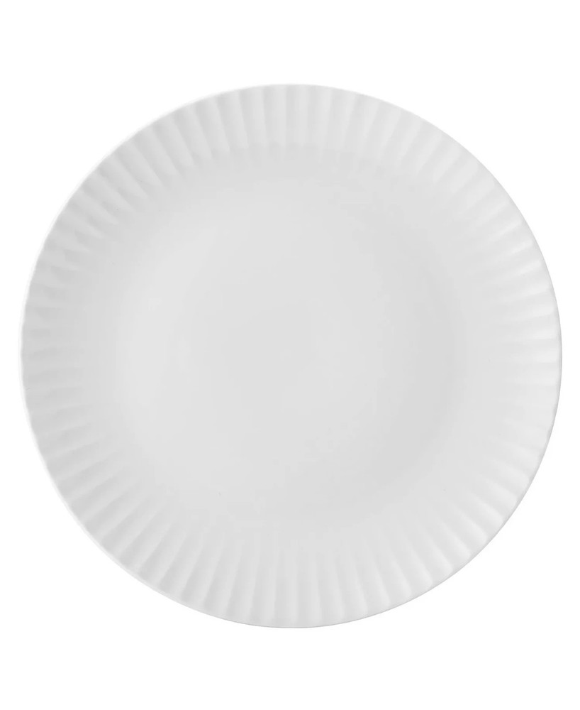 Pfaltzgraff Fluted Grace 3-Pc. Dinnerware Set, - White