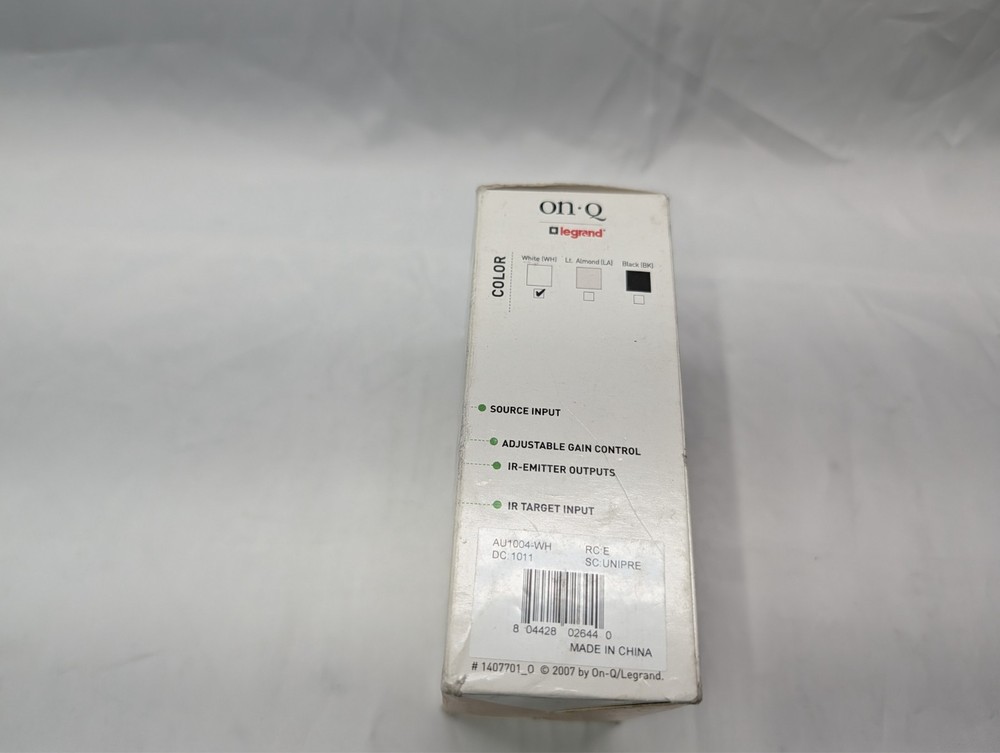 Legrand On-Q AU1004-WH Audio System Single Source Input - White