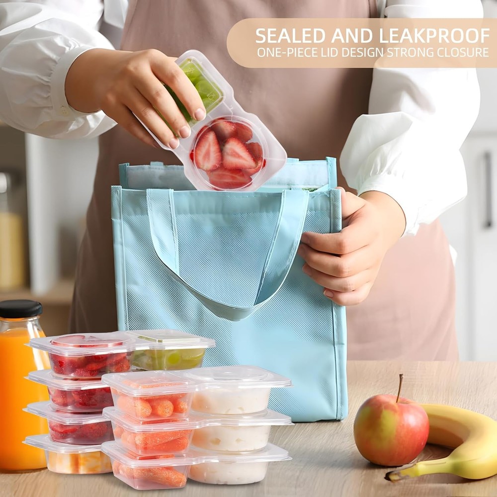 Snack Pack Containers 20Pcs - Snackle Box Container Portion Control