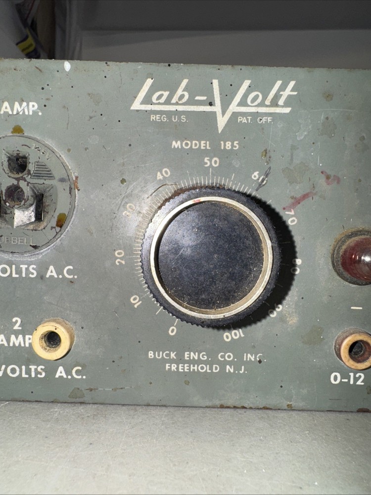 Lab-Volt Model 185 By Buck Engineering Step Down Converter Ac-Dc UNTESTED