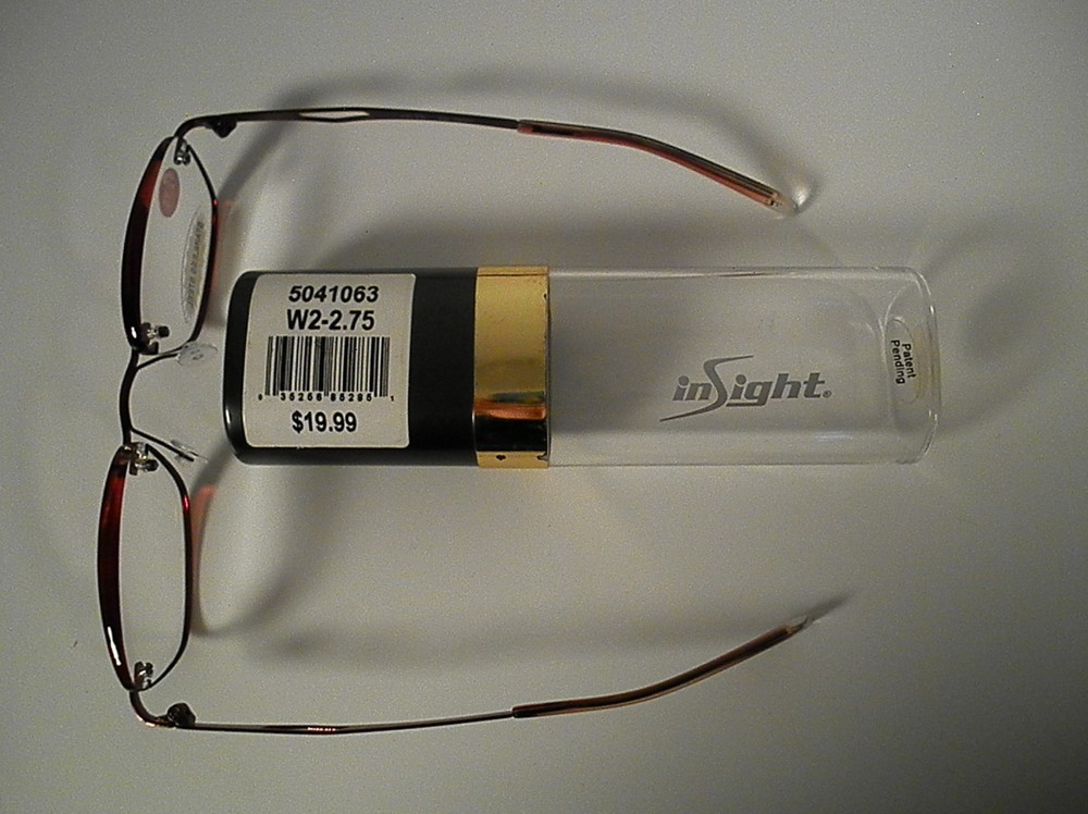 READING GLASSES INSIGHT RUBY W2 FRAMELESS 16a