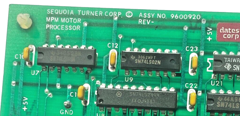 Sequoia-Turner 9600920 Hematology Analyzer MPM Motor Processor Board Assembly